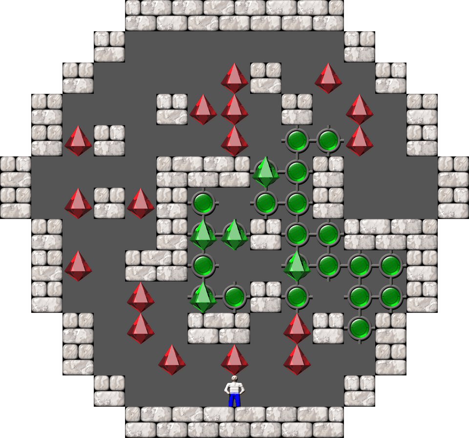 Sokoban ACSmileys 4 level 106